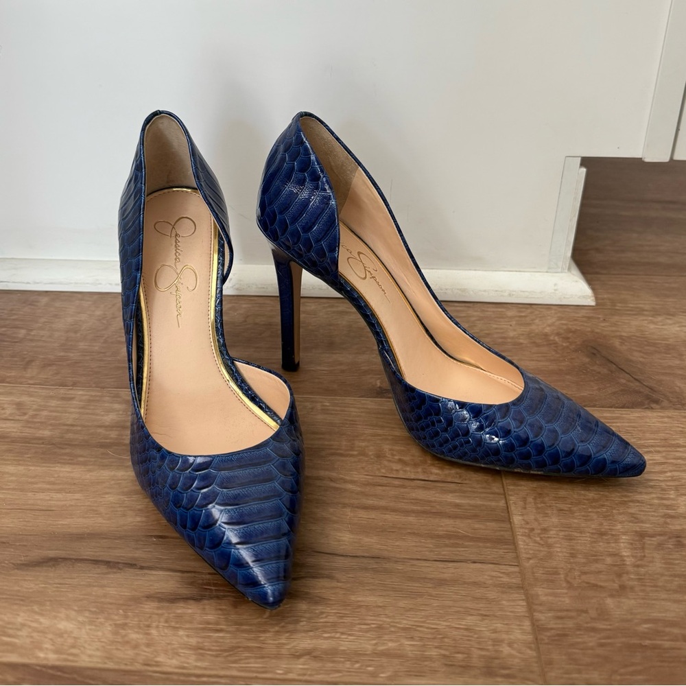 Blue High Heels